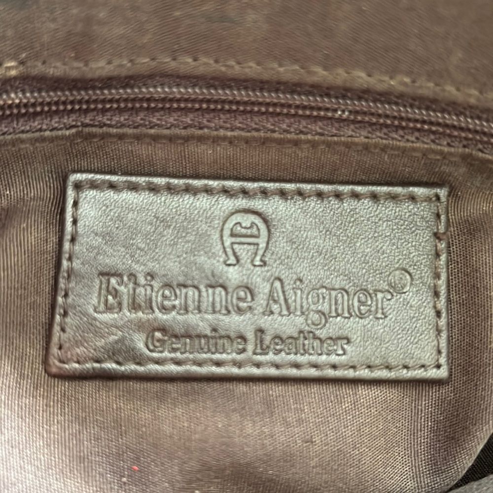 Etienne Aigner Mink Brown Soft Leather Handbag VTG? - Picture 4 of 12